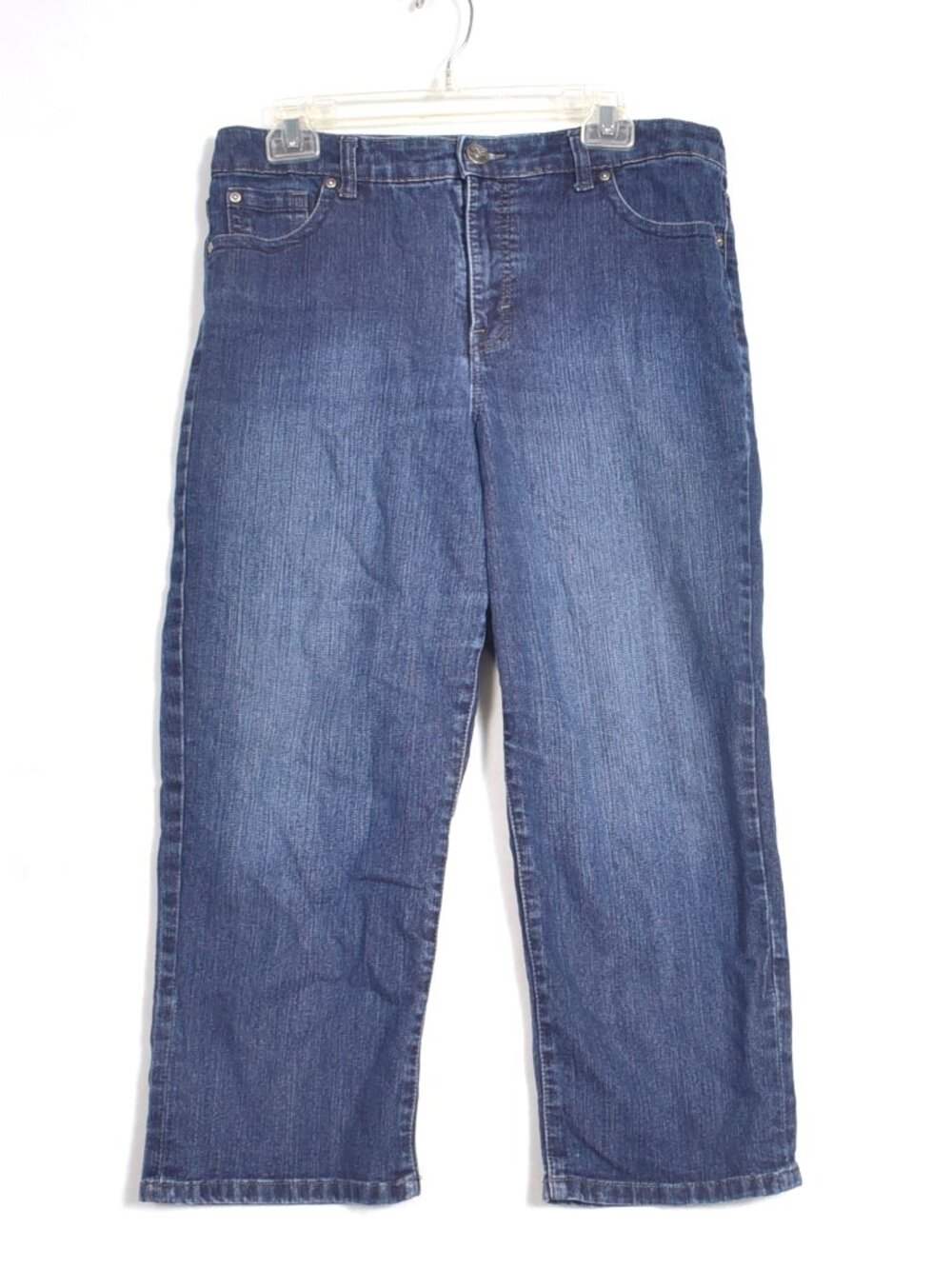 Style and Co Jeans Capri Size 12 Blue Tummy Control